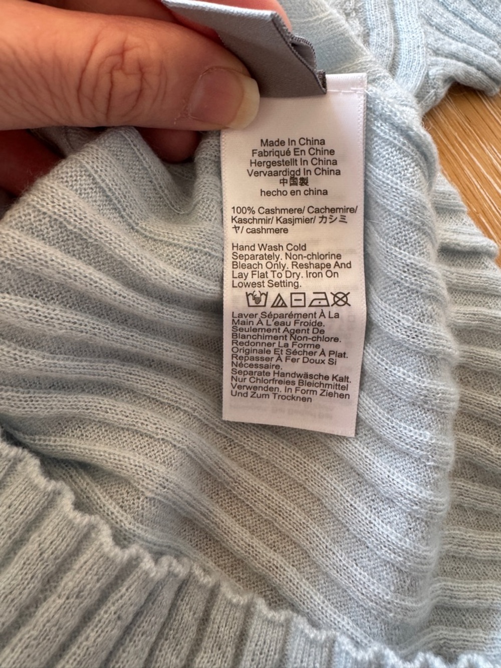 NWT J. CREW Women’s New ribbed featherweight 100% cashmere T-shirt Fresh Air S - Picture 10 of 15